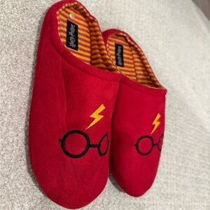 Men Red Harry Potter Slippers L/XL